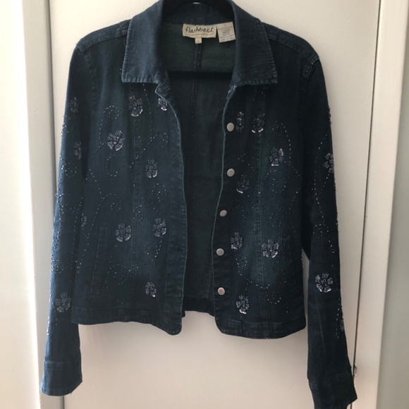 Flashback vintage beaded denim jacket - Picture 6 of 6